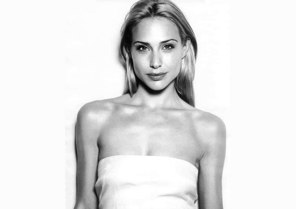 Claire Forlani, white strapless top, blonde hair, SD Desktop Wallpaper