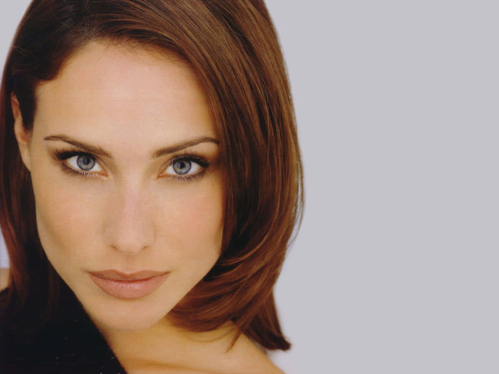 Claire Forlani, blue eyes, auburn hair, HD Desktop Wallpaper