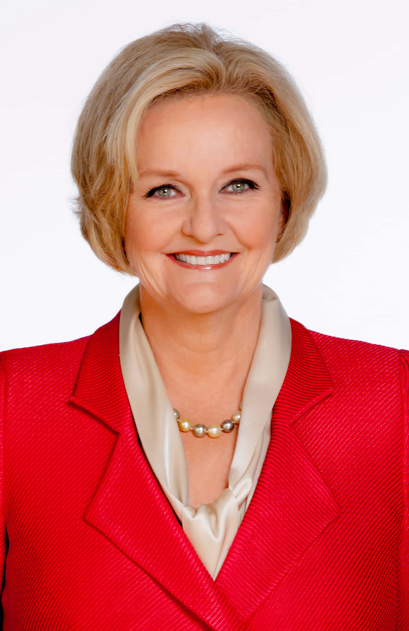 Claire McCaskill, red textured blazer, cream blouse, Full HD Phone Wallpaper