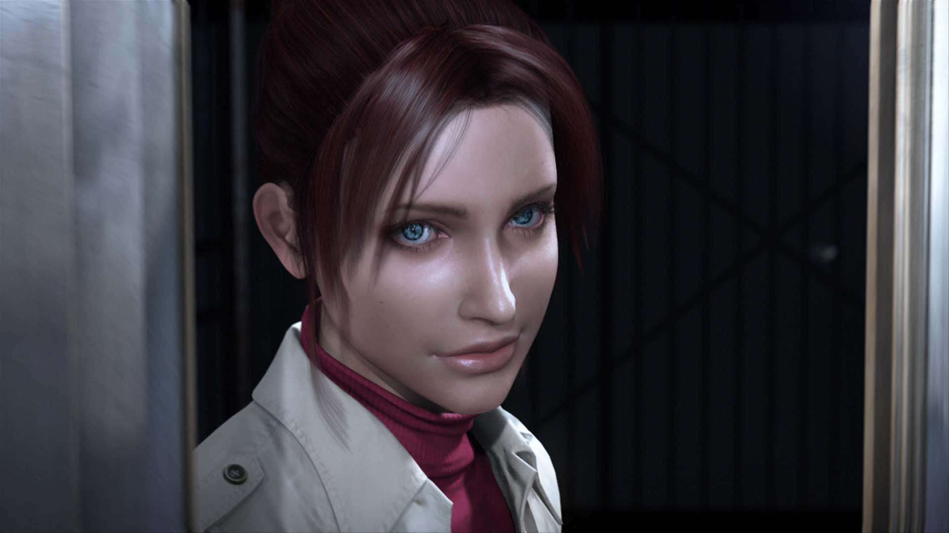 Claire Redfield, red hair, blue eyes, Full HD Desktop Wallpaper