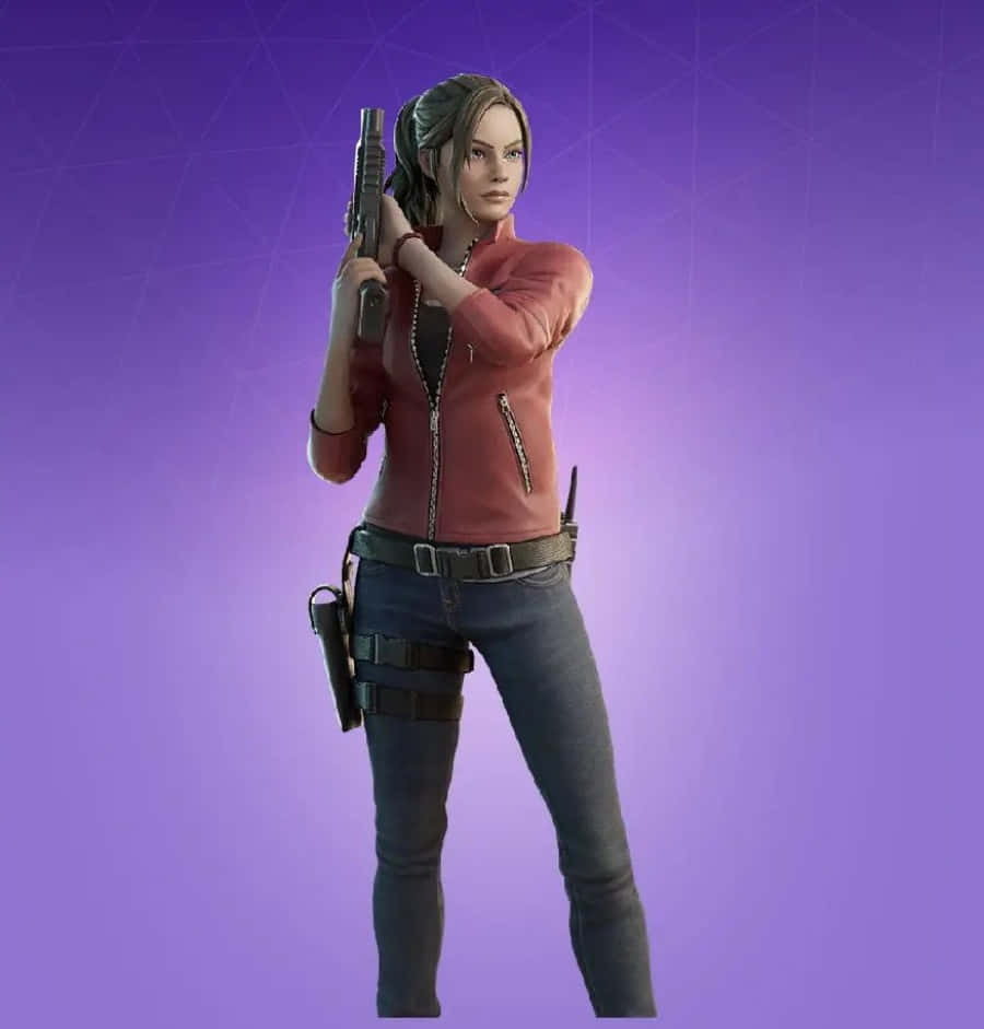 Claire Redfield, evasion mode, red jacket, SD Phone Wallpaper