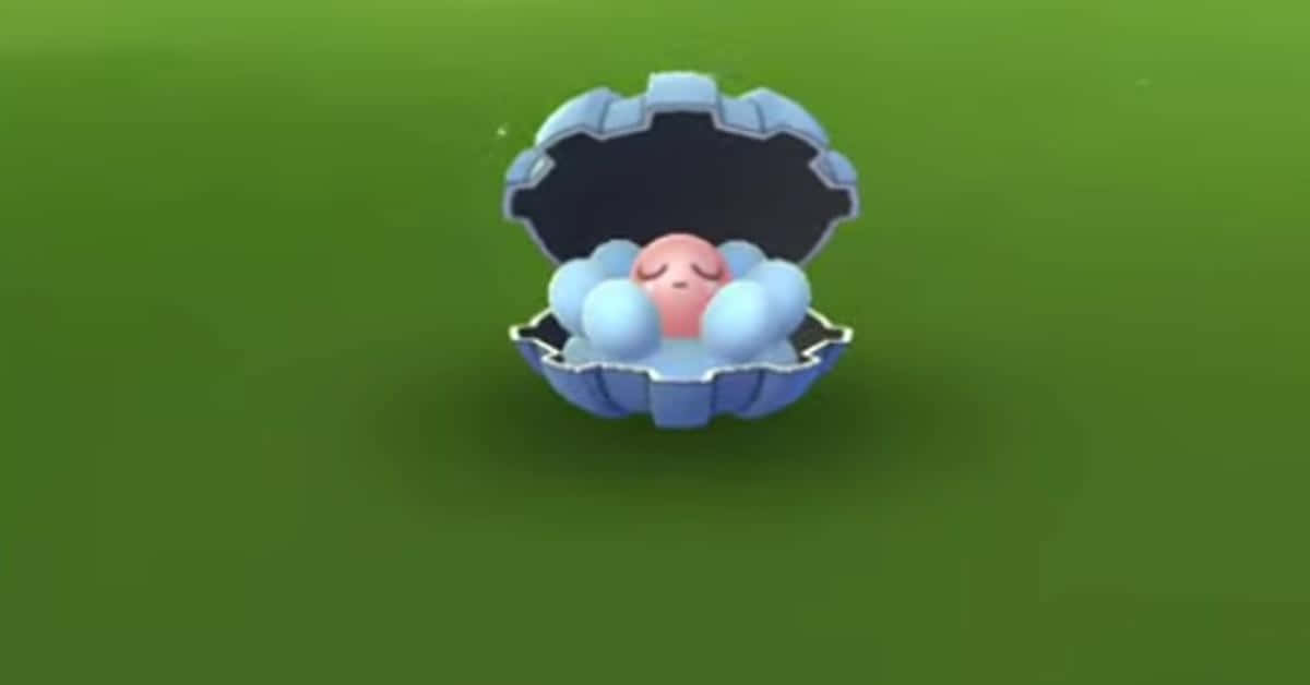 Clamperl, pink, blue shell, SD Desktop Wallpaper