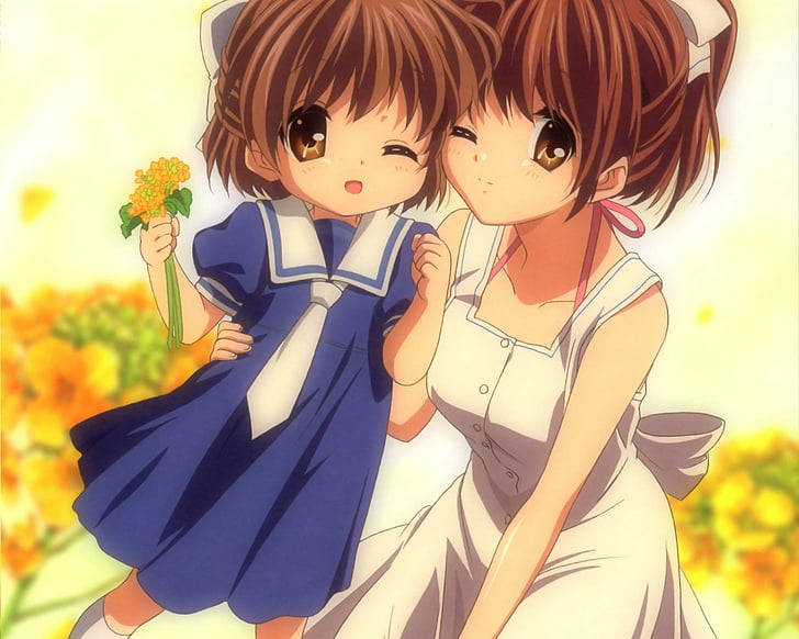 Clannad, anime, school uniforms, SD Desktop Wallpaper