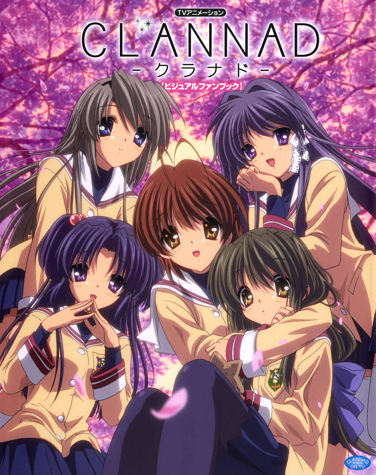 Clannad, anime girls, school uniforms, HD Phone Wallpaper