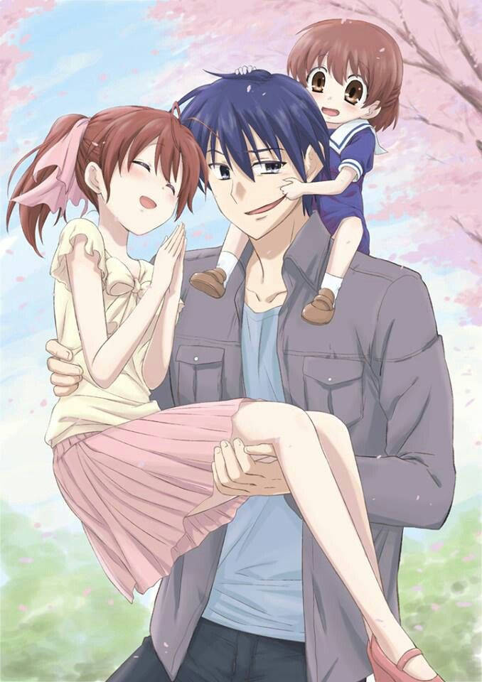 Clannad, cherry blossoms, pastel hues, SD Phone Wallpaper