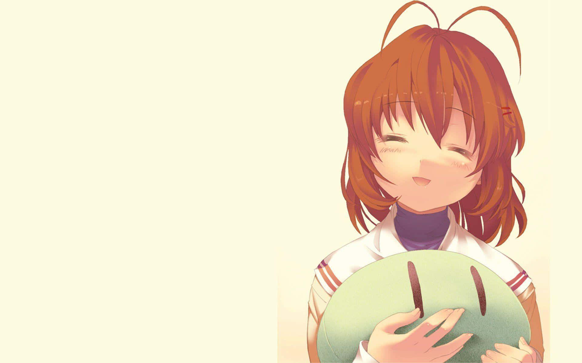 Clannad, orange hair, cat ears, Full HD Desktop Wallpaper
