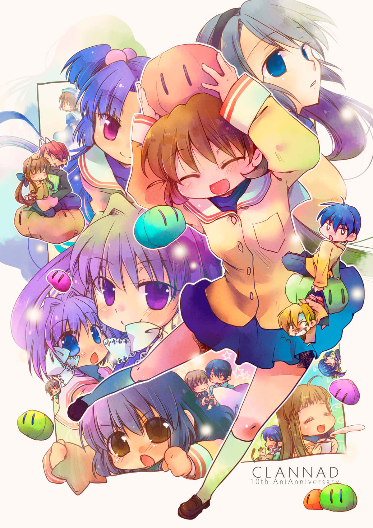 Clannad, 10th anniversary, anime illustration, HD Phone Wallpaper