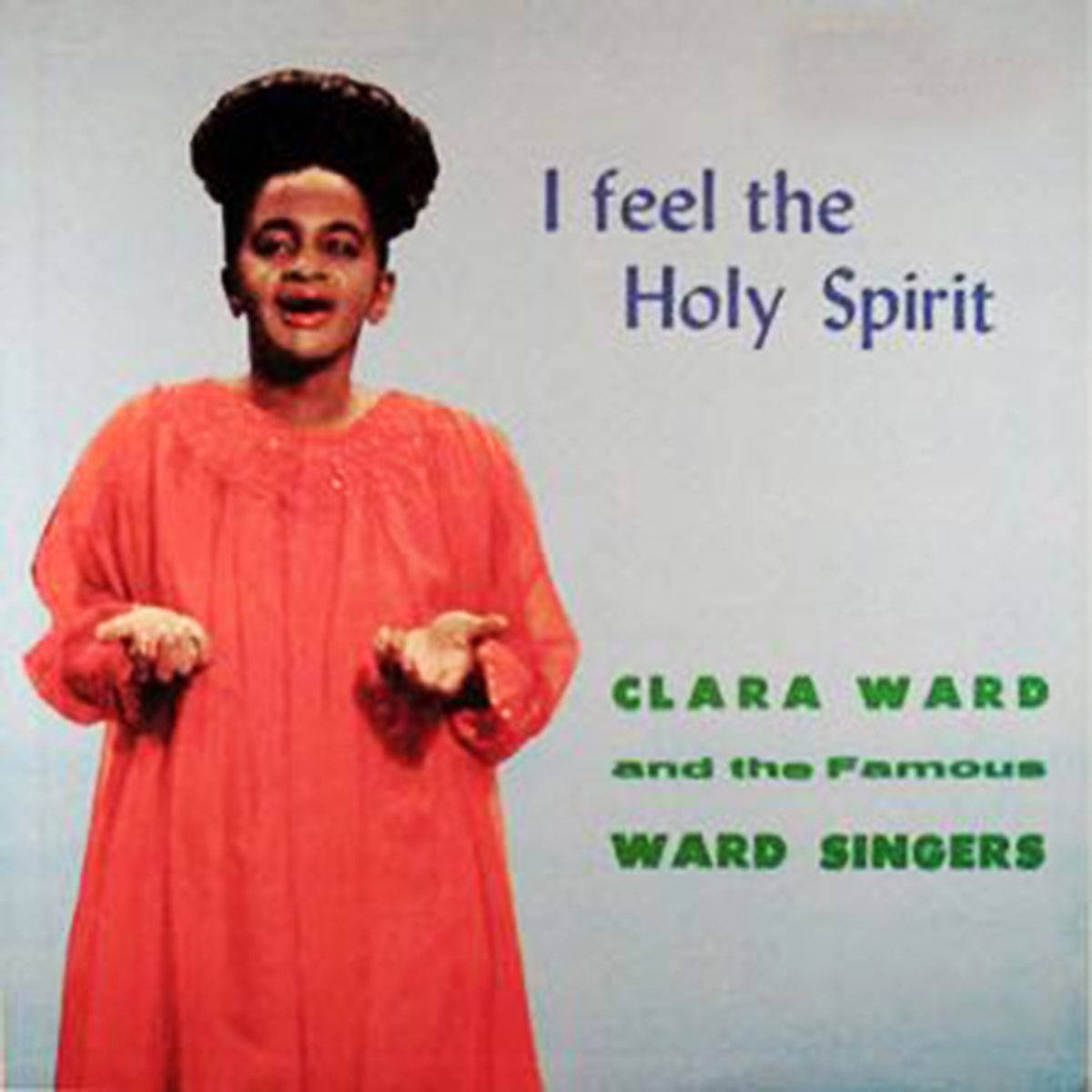 Clara Ward Singers, vibrant red robe, expressive hands, SD Desktop Wallpaper