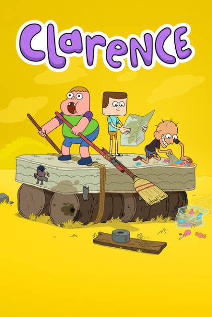 Clarence, bright yellow, animated poster, SD Phone Wallpaper