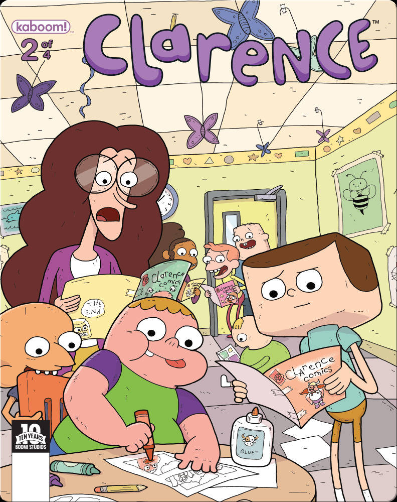 Clarence, animated TV show, classroom scene, SD Phone Wallpaper