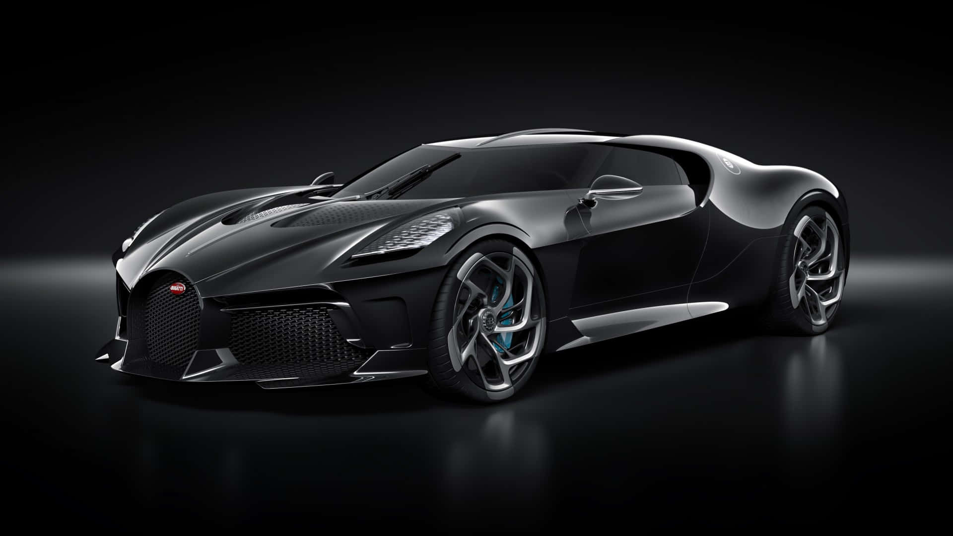 Bugatti, black, hypercar, Full HD Desktop Wallpaper