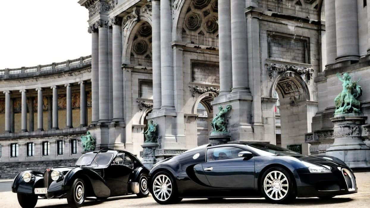 Classic Bugatti, Bugatti, black, SD Desktop Wallpaper