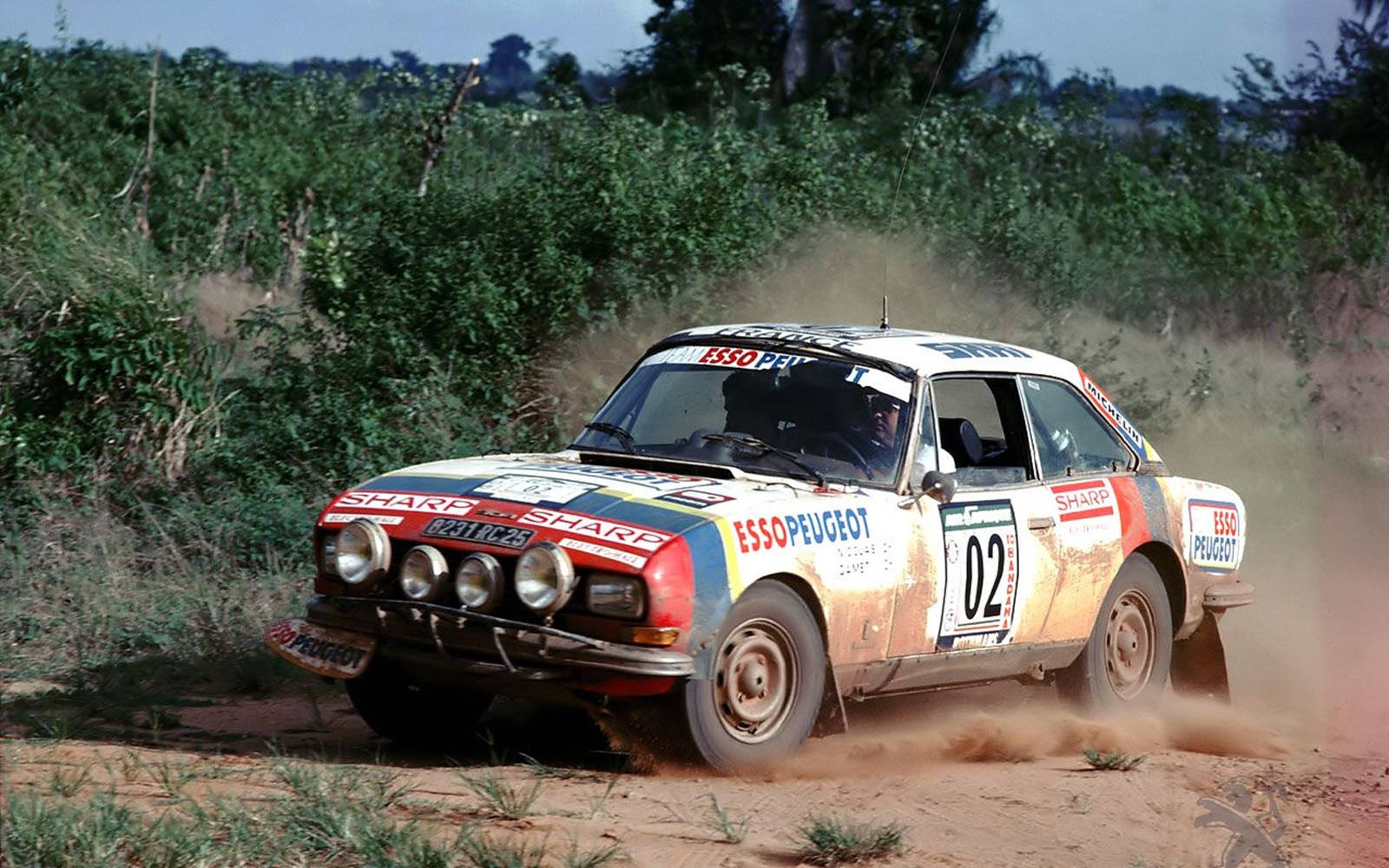 Classic Car, white painted, dirt rally, HD Desktop Wallpaper