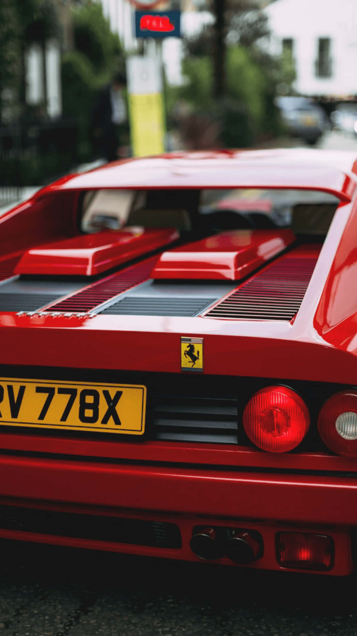 red Ferrari, Ferrari sports car, iconic design, Full HD Phone Wallpaper