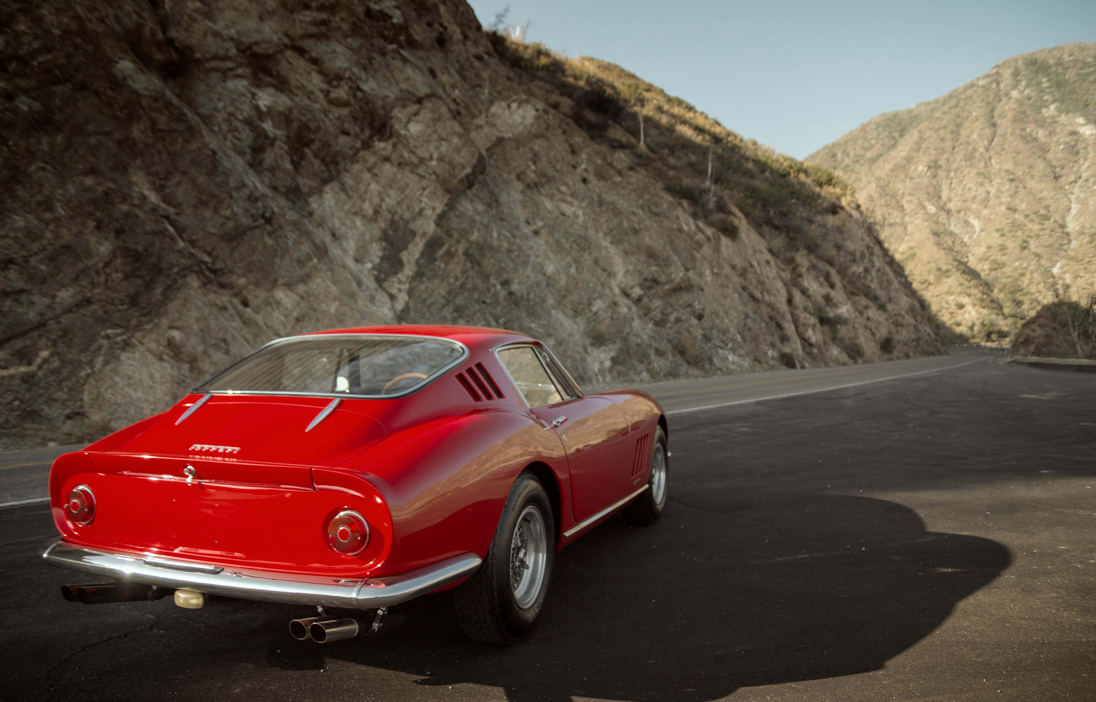 Classic Ferrari, 275 GTB, glossy red, 2K Desktop Wallpaper