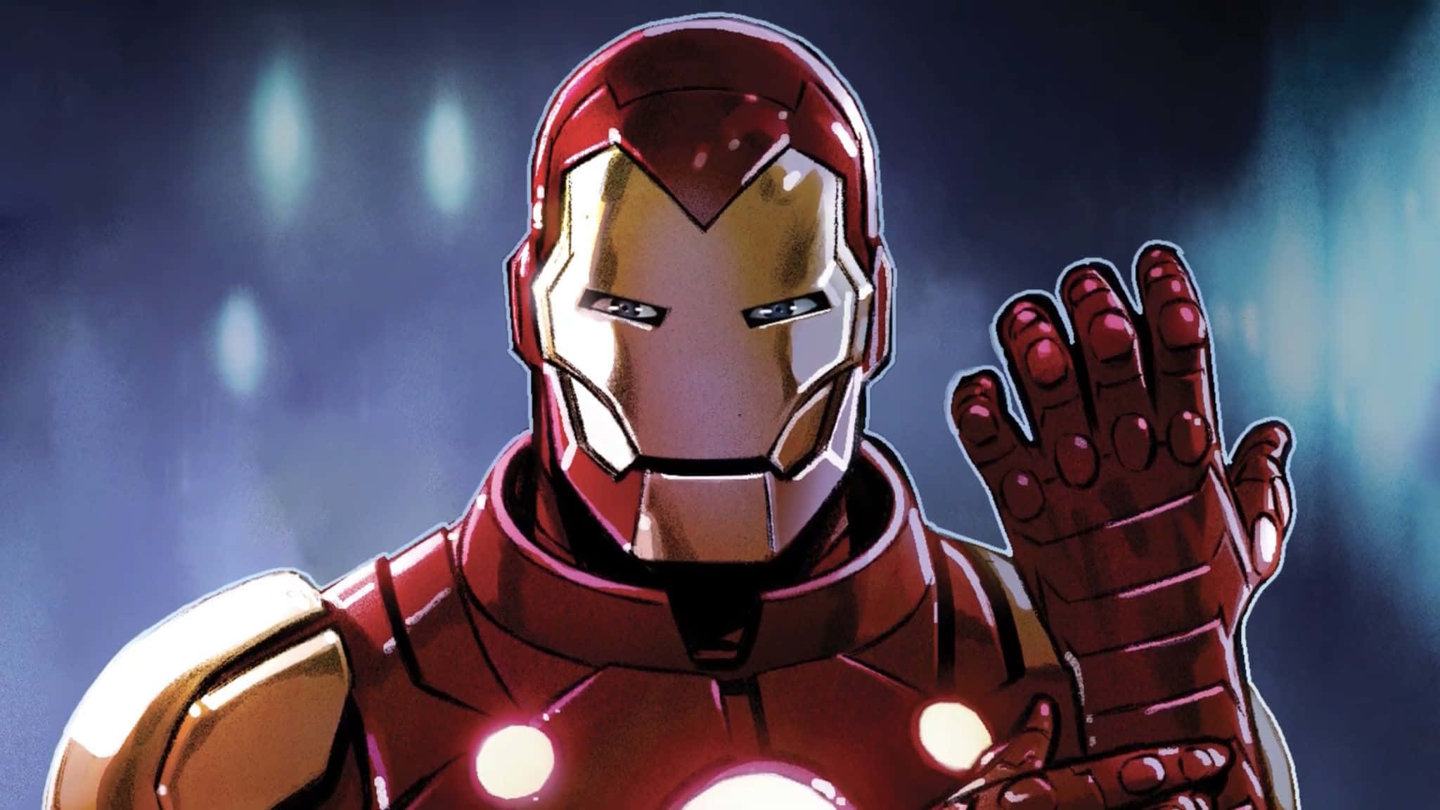 Classic Iron Man, Iron Man, red and gold armor, Full HD Desktop Wallpaper