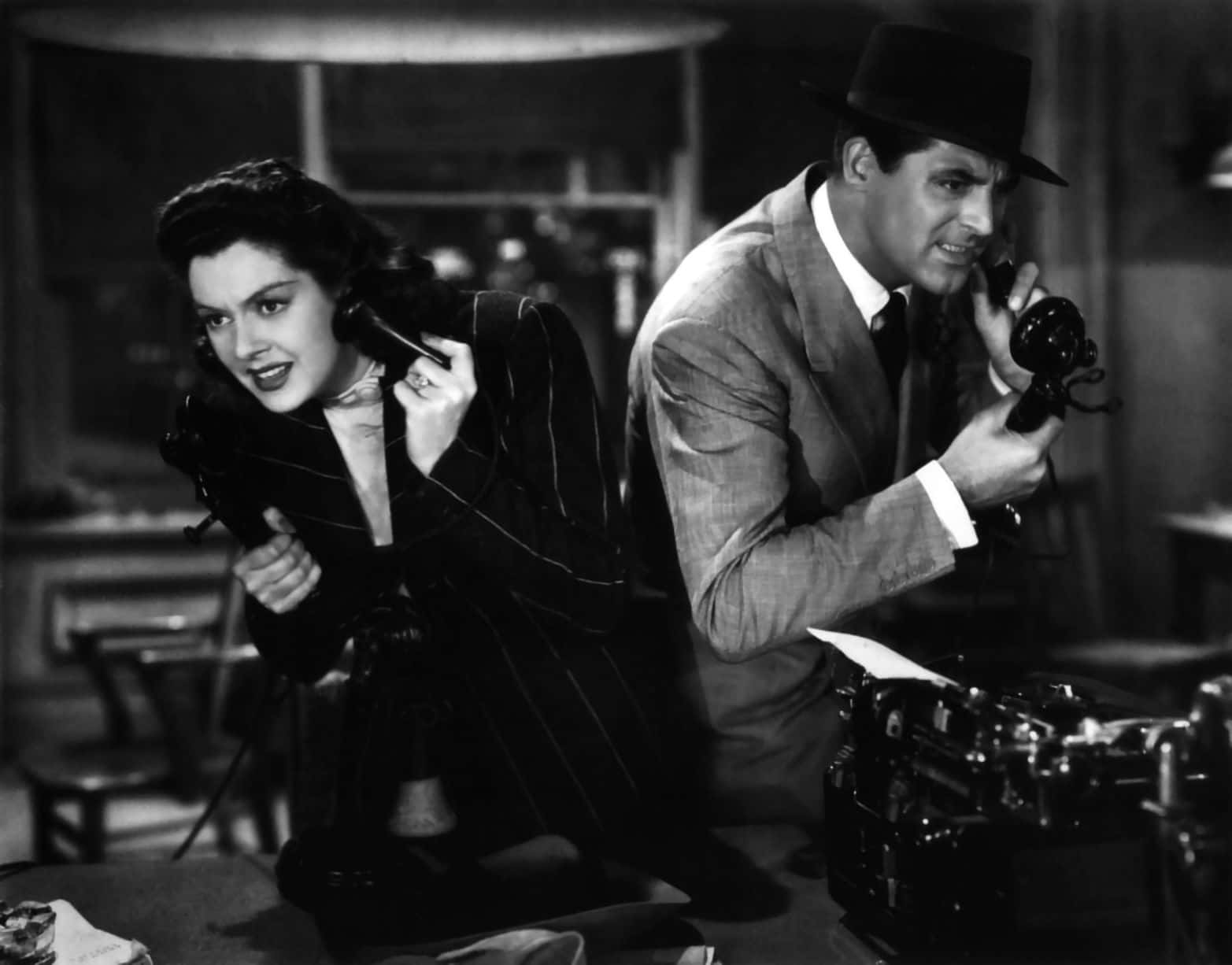 Classic Movie, black and white noir movie, dimly lit office, HD Desktop Wallpaper
