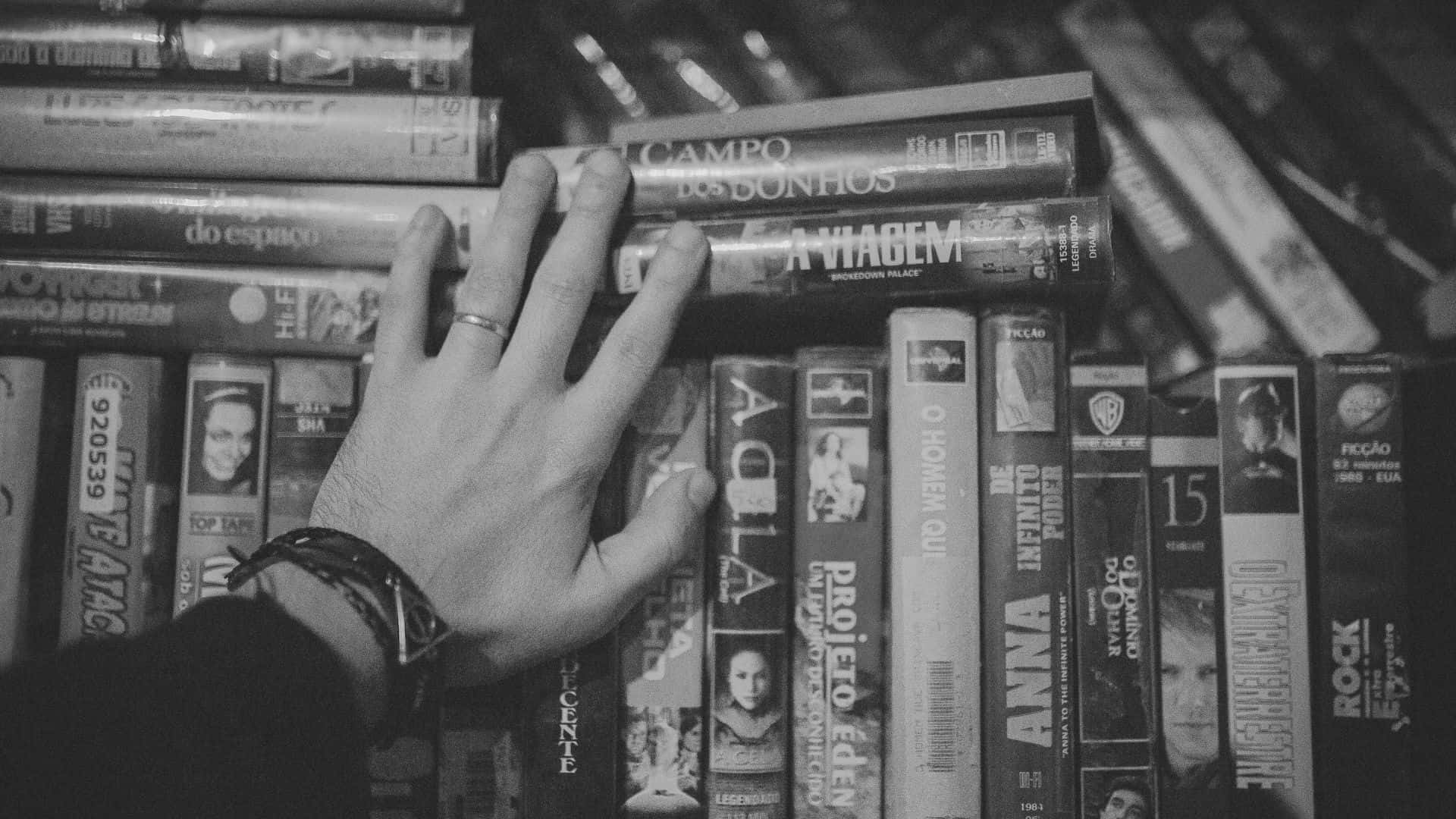 black and white movie, 1920 x 1080 wallpaper, vintage VHS tapes, Full HD Desktop Wallpaper