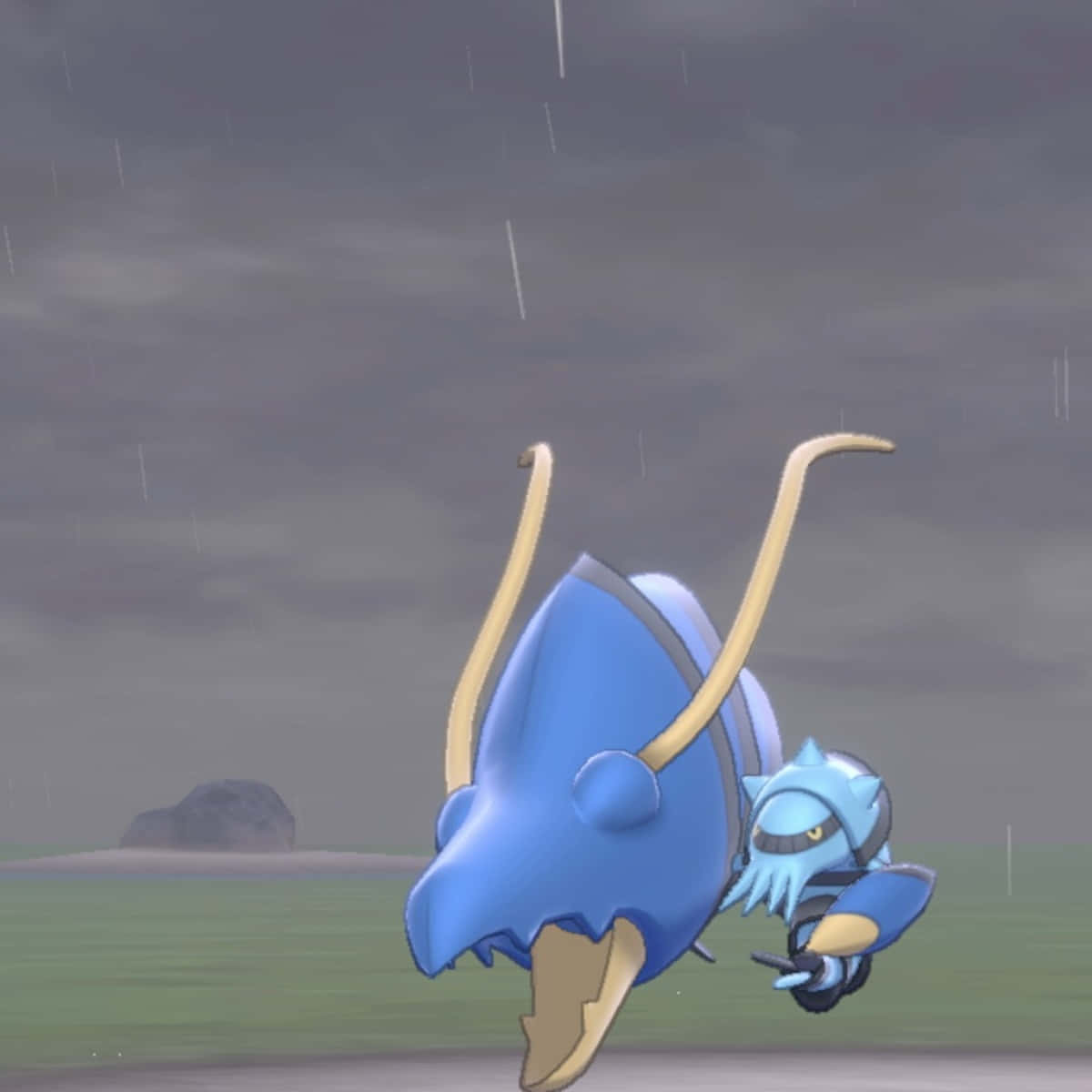 Clawitzer, blue octopus-like, large blue shell, SD Desktop Wallpaper