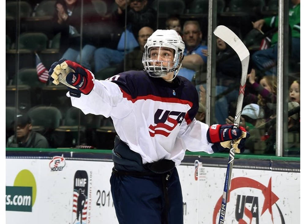 Clayton Keller, American Ice Hockey Player, USA hockey player, SD Desktop Wallpaper