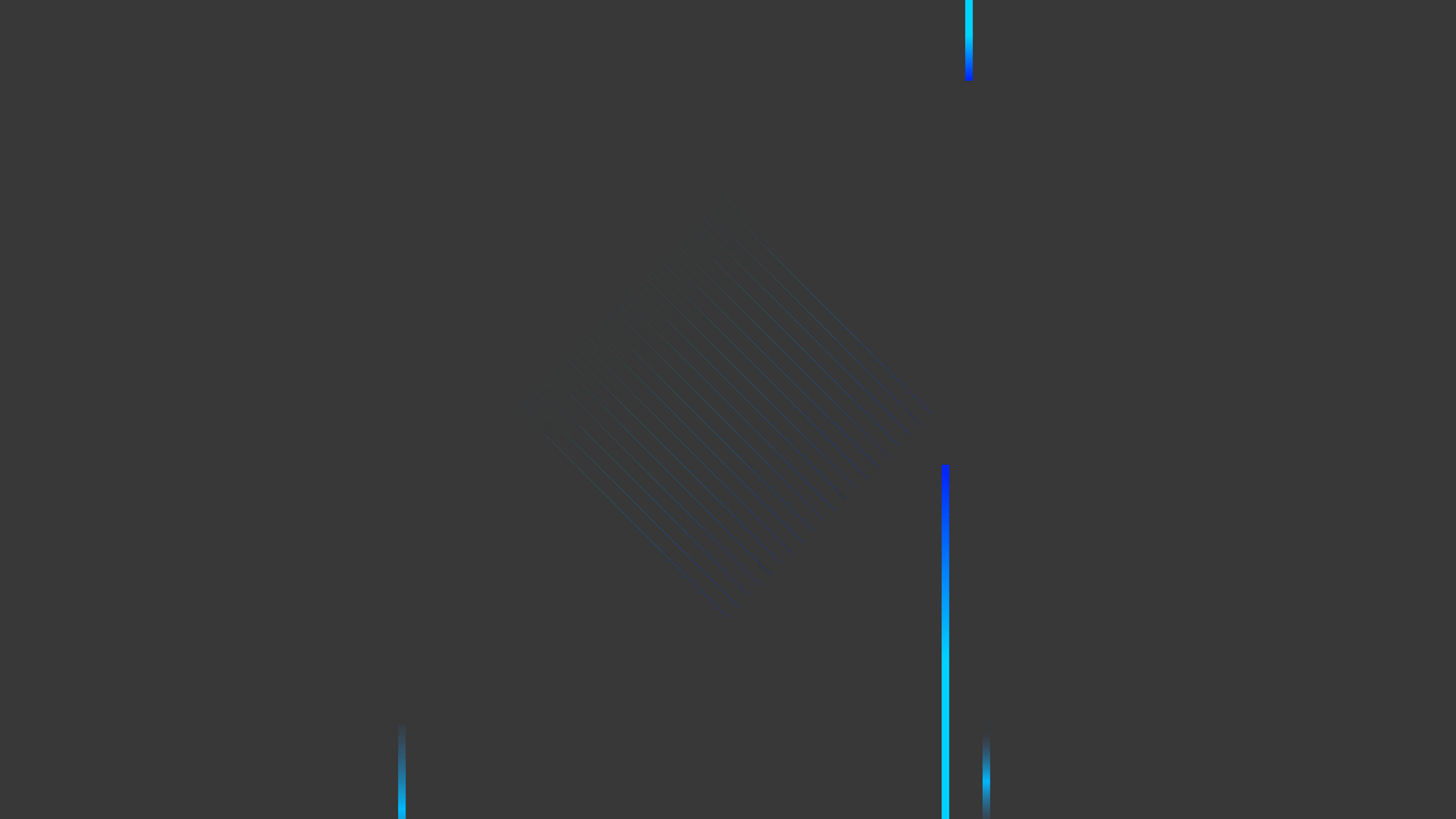 blue neon lights, dark gray background, glowing vertical blue lines, 5K Desktop Wallpaper