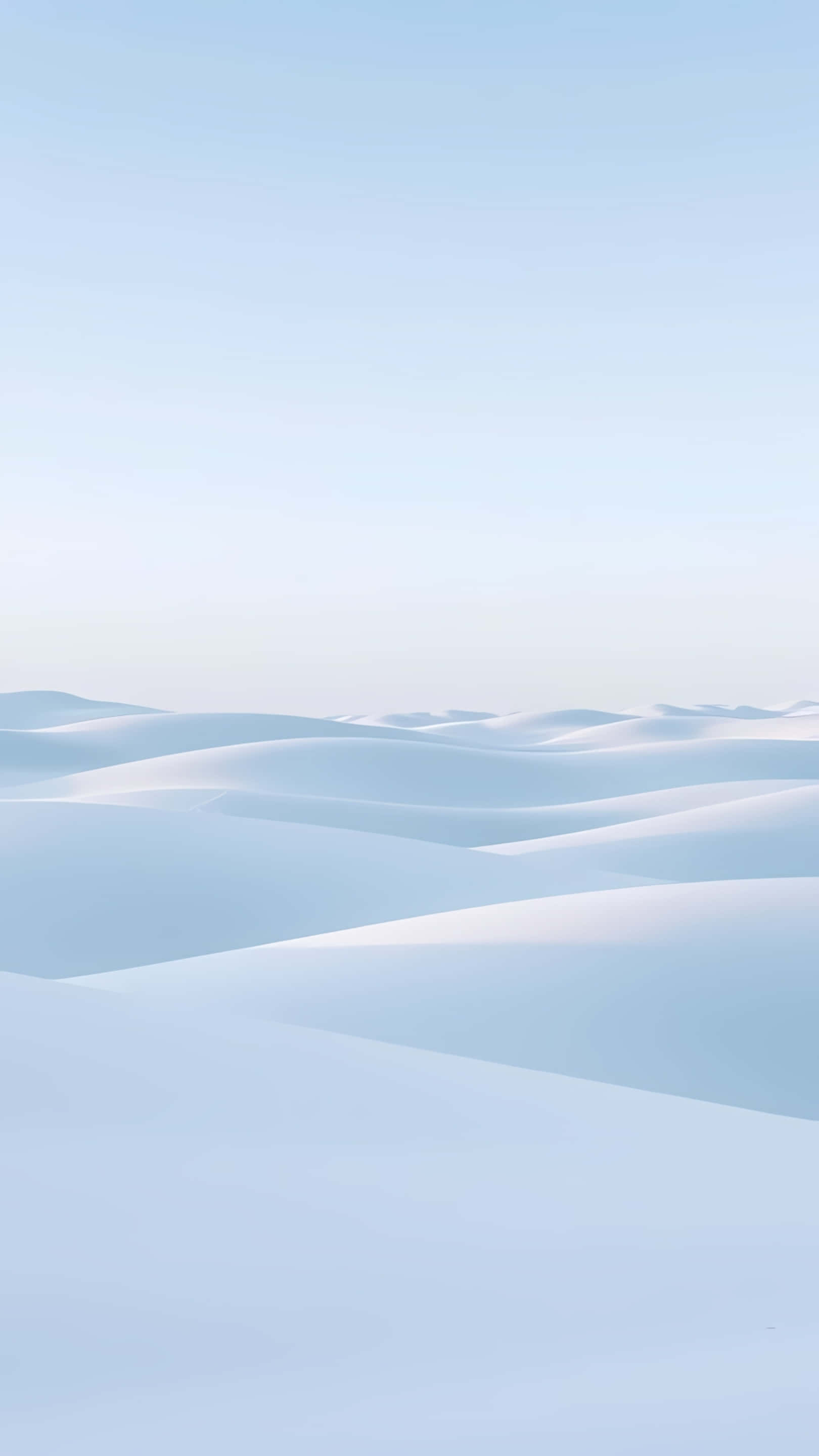 minimal ice dunes, soft blue sky, white dunes, 2K Phone Wallpaper