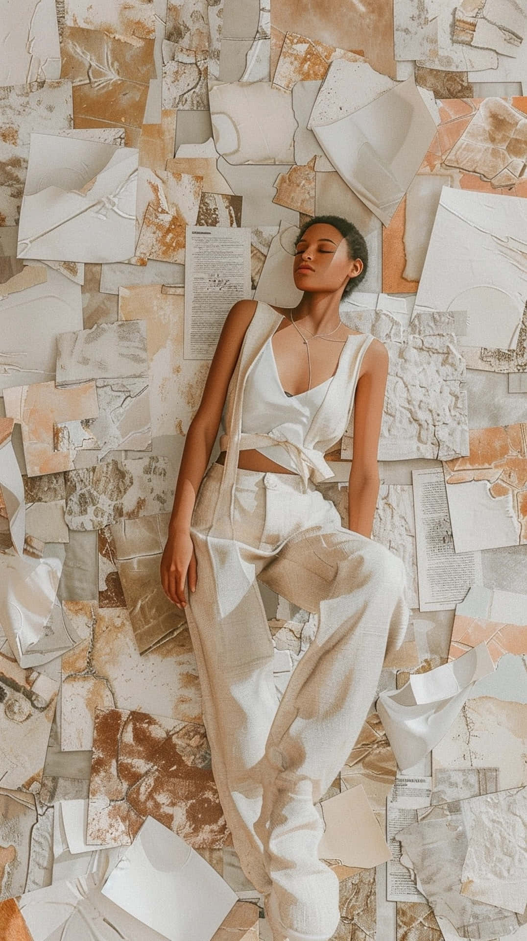 Clean Girl Aesthetic, neutral tones, white, Full HD Phone Wallpaper