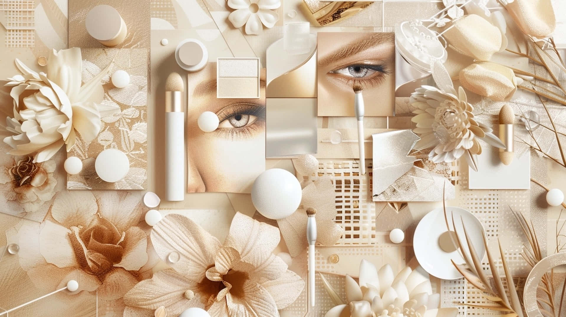 beige, cream-toned, flat lay, Full HD Desktop Wallpaper