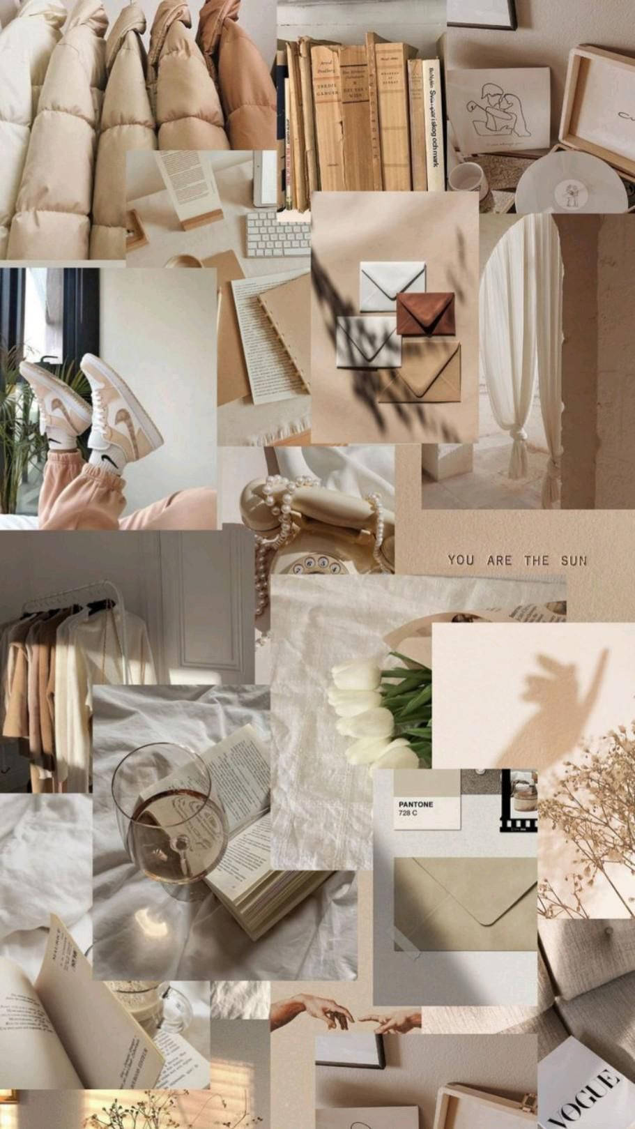 Cream Color, That Girl Aesthetic, soft beige, HD Phone Wallpaper