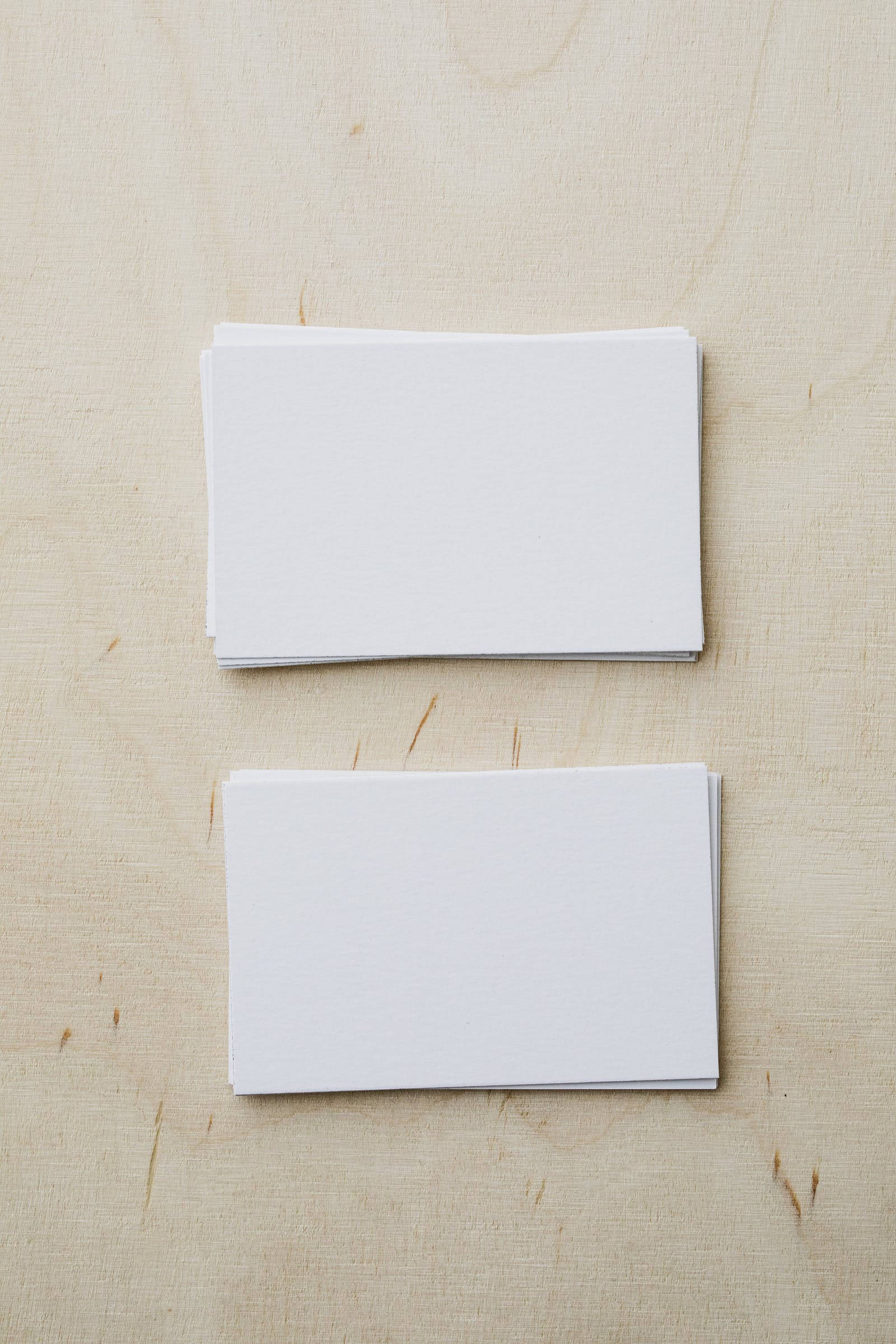 blank white business cards, textured beige fabric surface, Full HD Phone Wallpaper