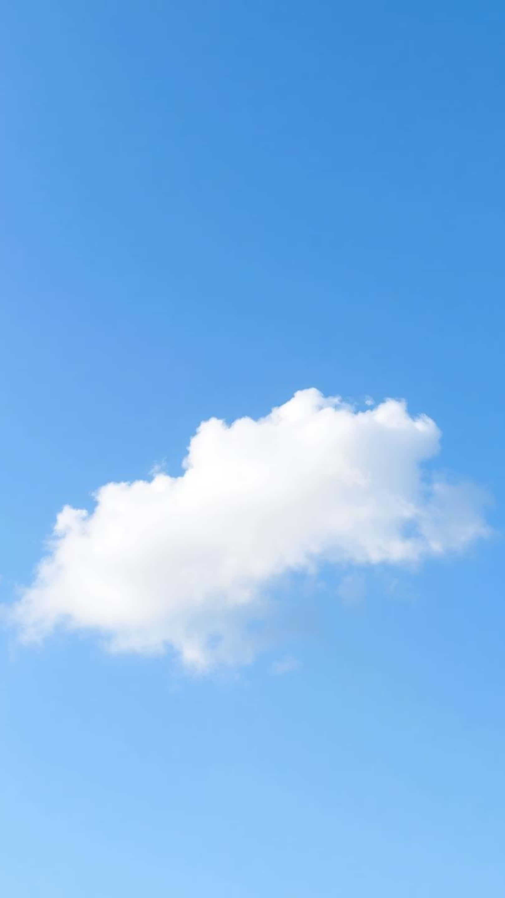 blue sky, fluffy white cloud, vast clear blue sky, 2K Phone Wallpaper