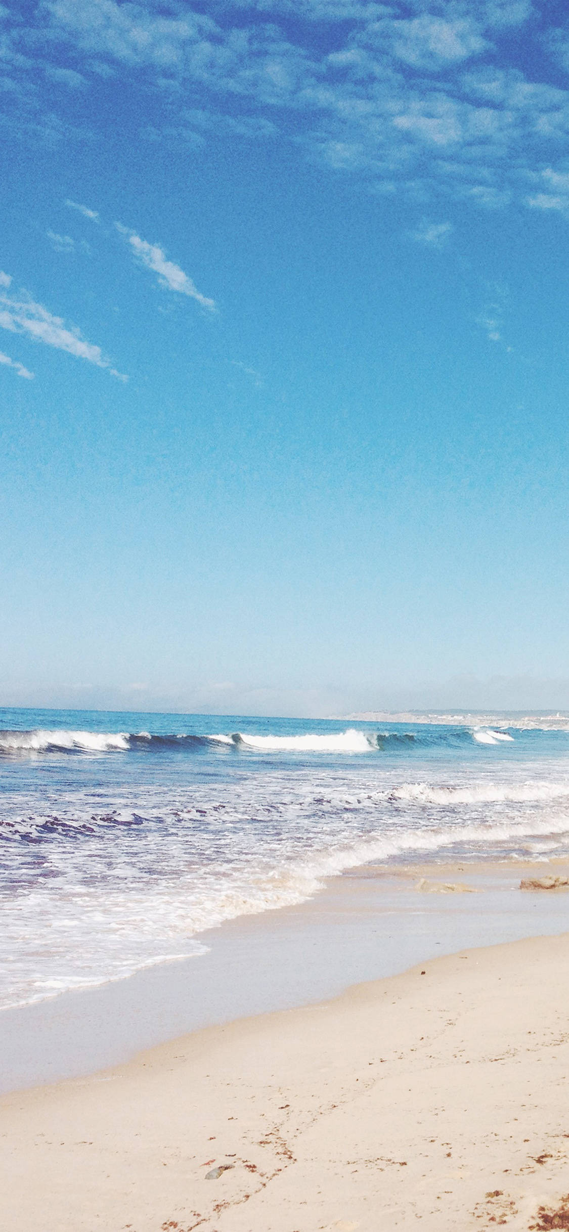 iPhone X, beach, turquoise waves, Full HD Phone Wallpaper