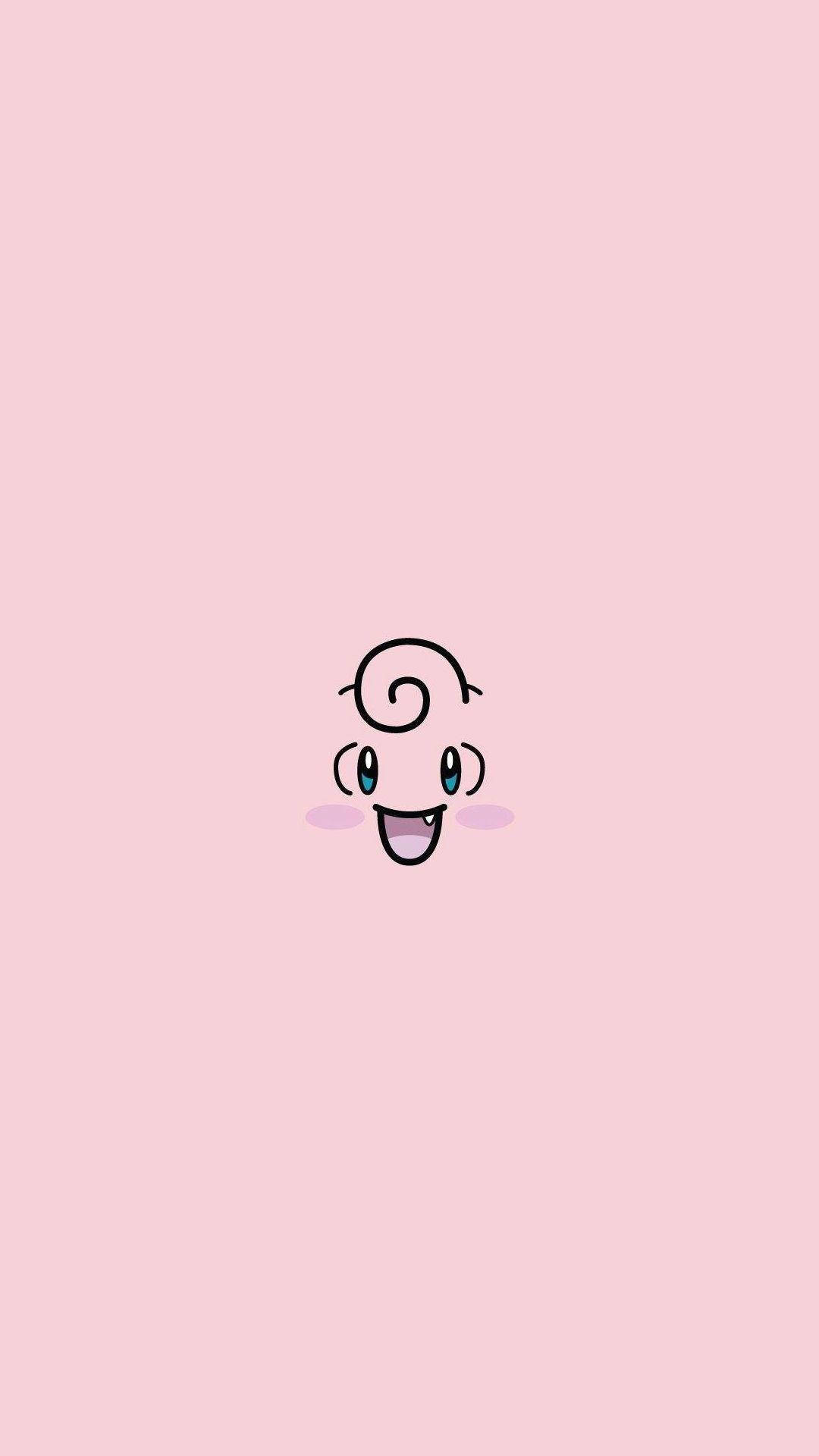 Clefairy, spiral hairdo, wide smile, Full HD Phone Wallpaper