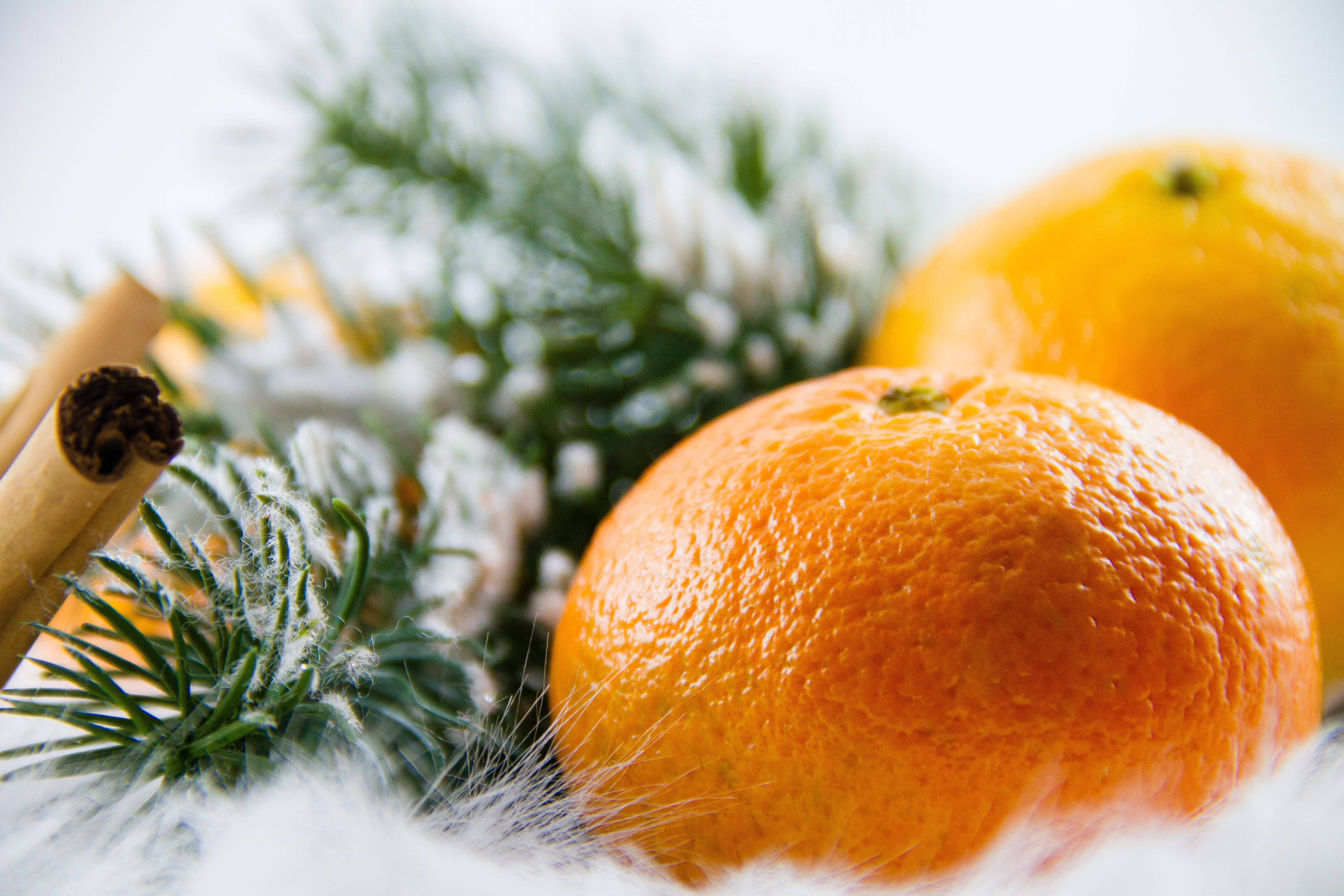 Clementine, white christmas, citrus fruit, 5K Desktop Wallpaper