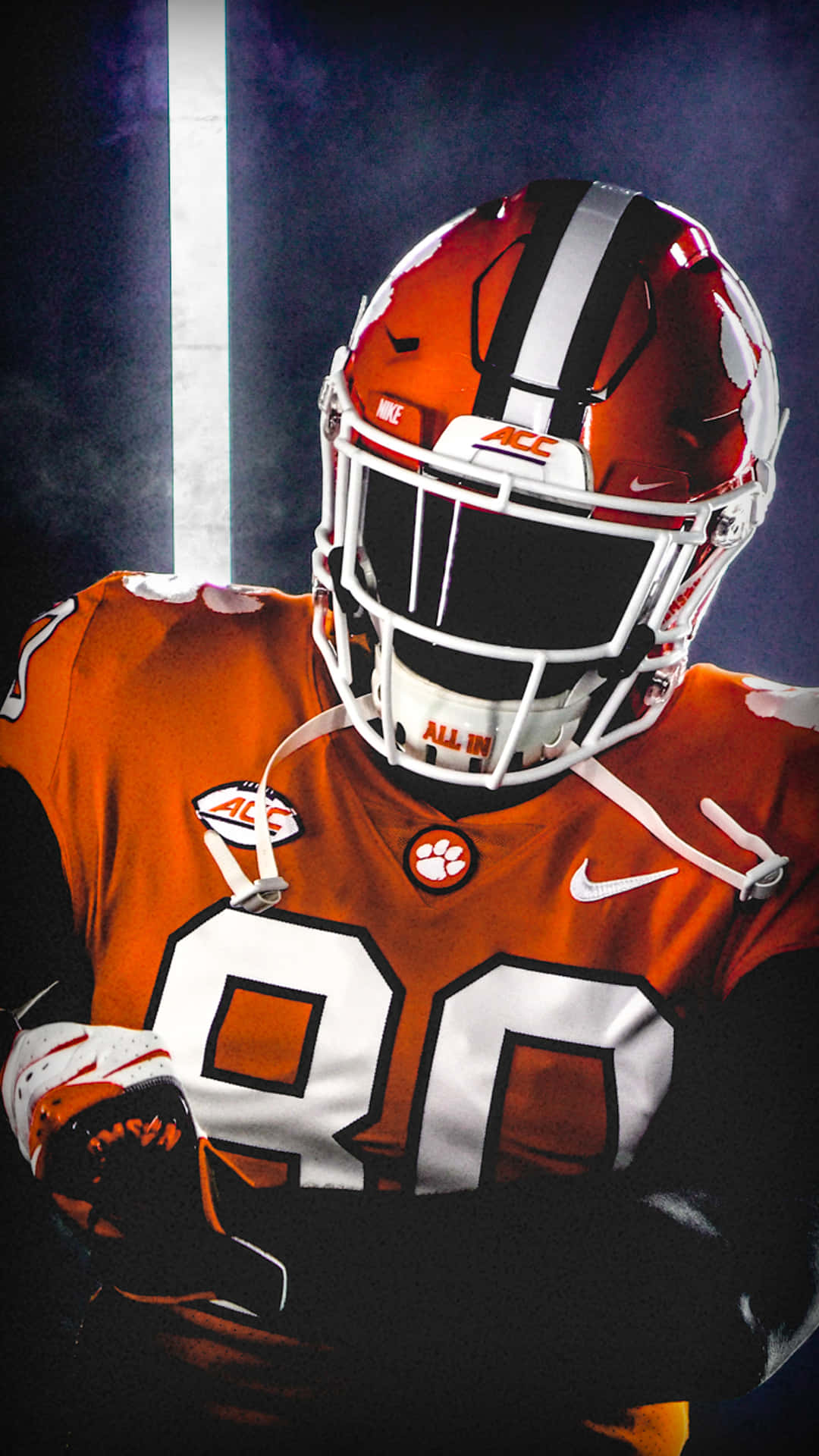 Clemson, iPhone, orange and white gear, Full HD Phone Wallpaper