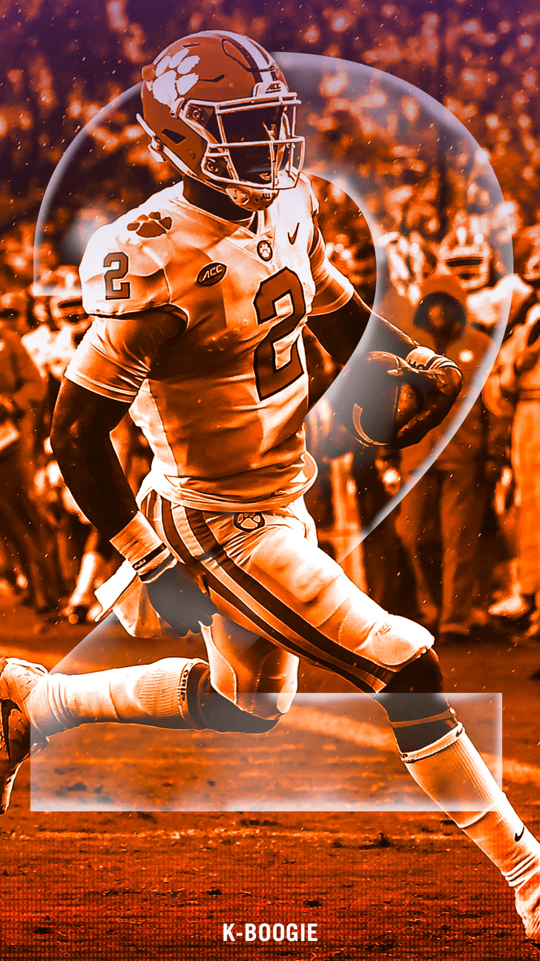 Clemson, iPhone, number two jersey, Full HD Phone Wallpaper