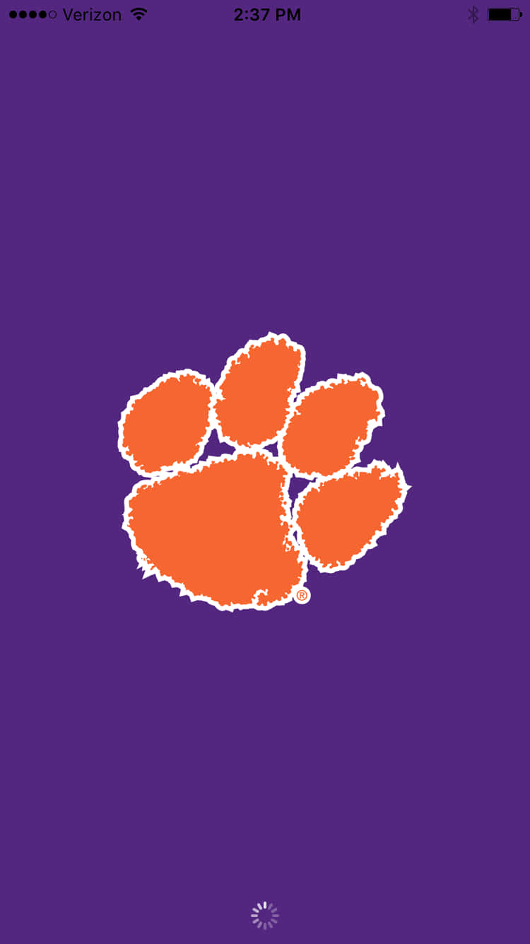 Clemson, iPhone, orange tiger paw logo, HD Phone Wallpaper