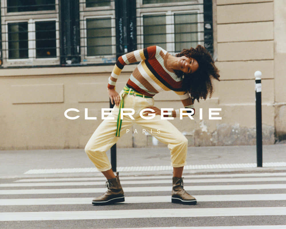 Clergerie, fuzzy leather shoes, striped sweater, SD Desktop Wallpaper