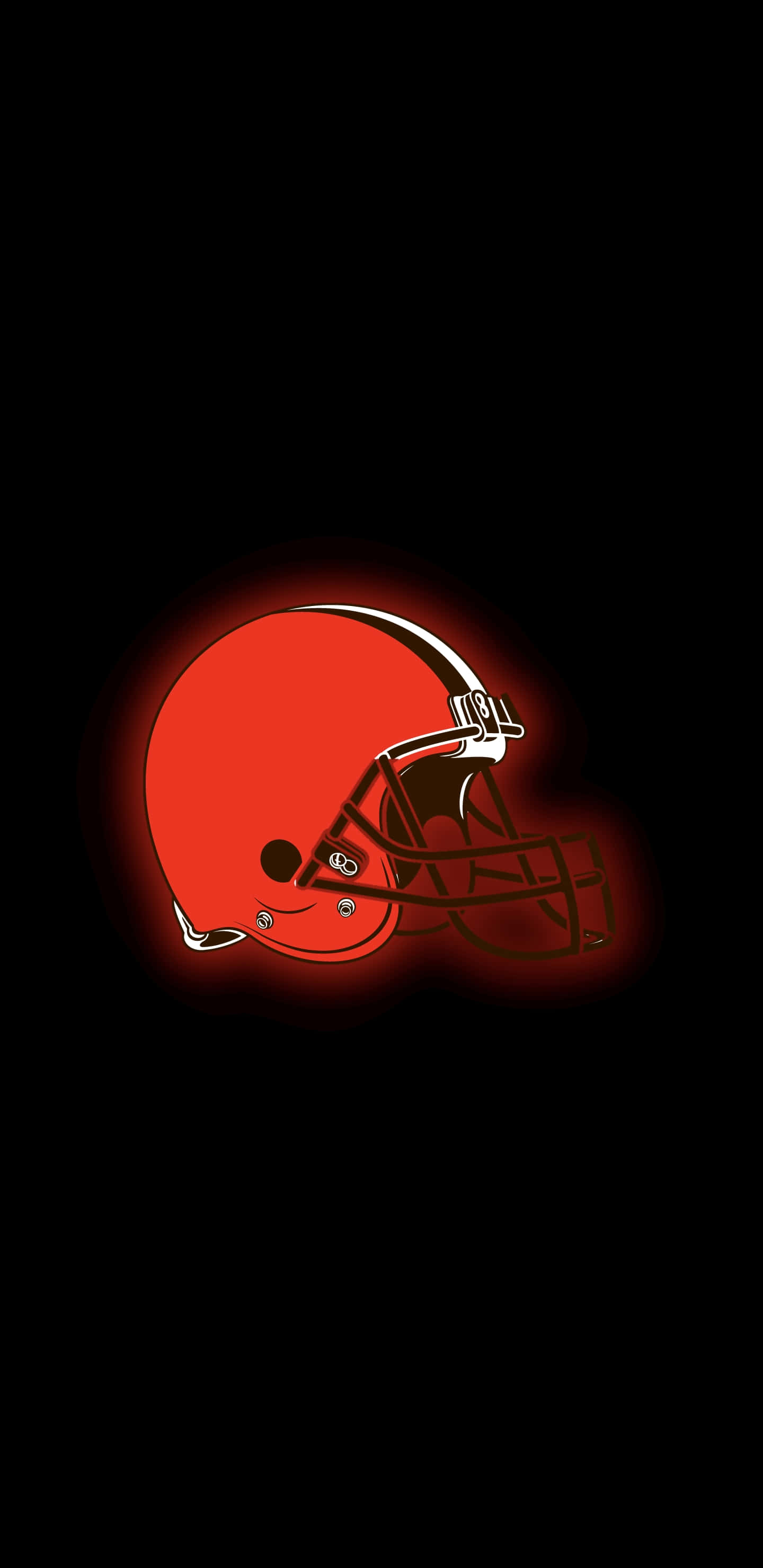 Cleveland Browns, helmet, orange, 2K Phone Wallpaper