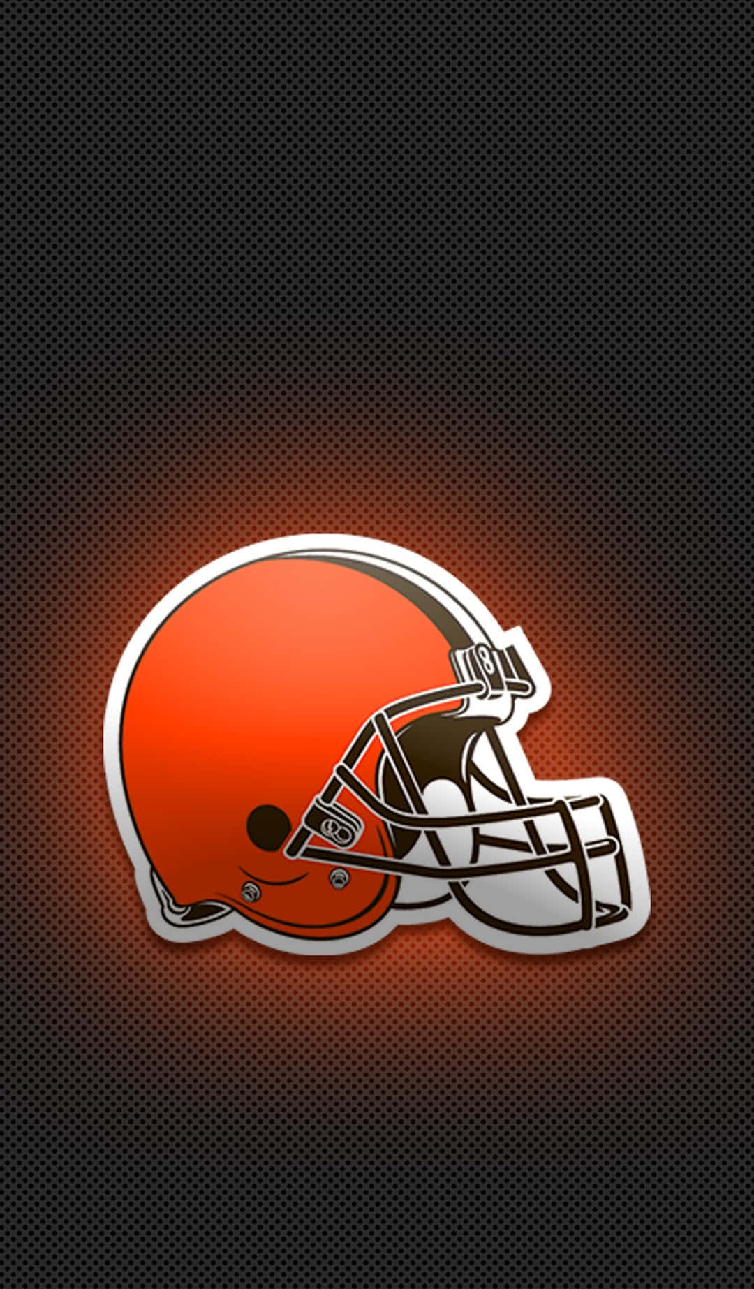 Cleveland Browns, football helmet, orange, HD Phone Wallpaper