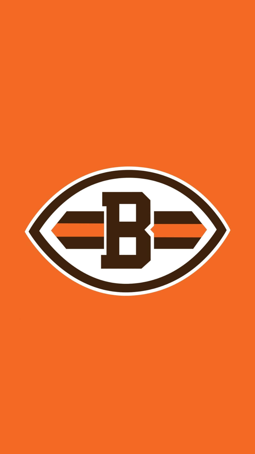 Cleveland Browns, logo, orange, Full HD Phone Wallpaper