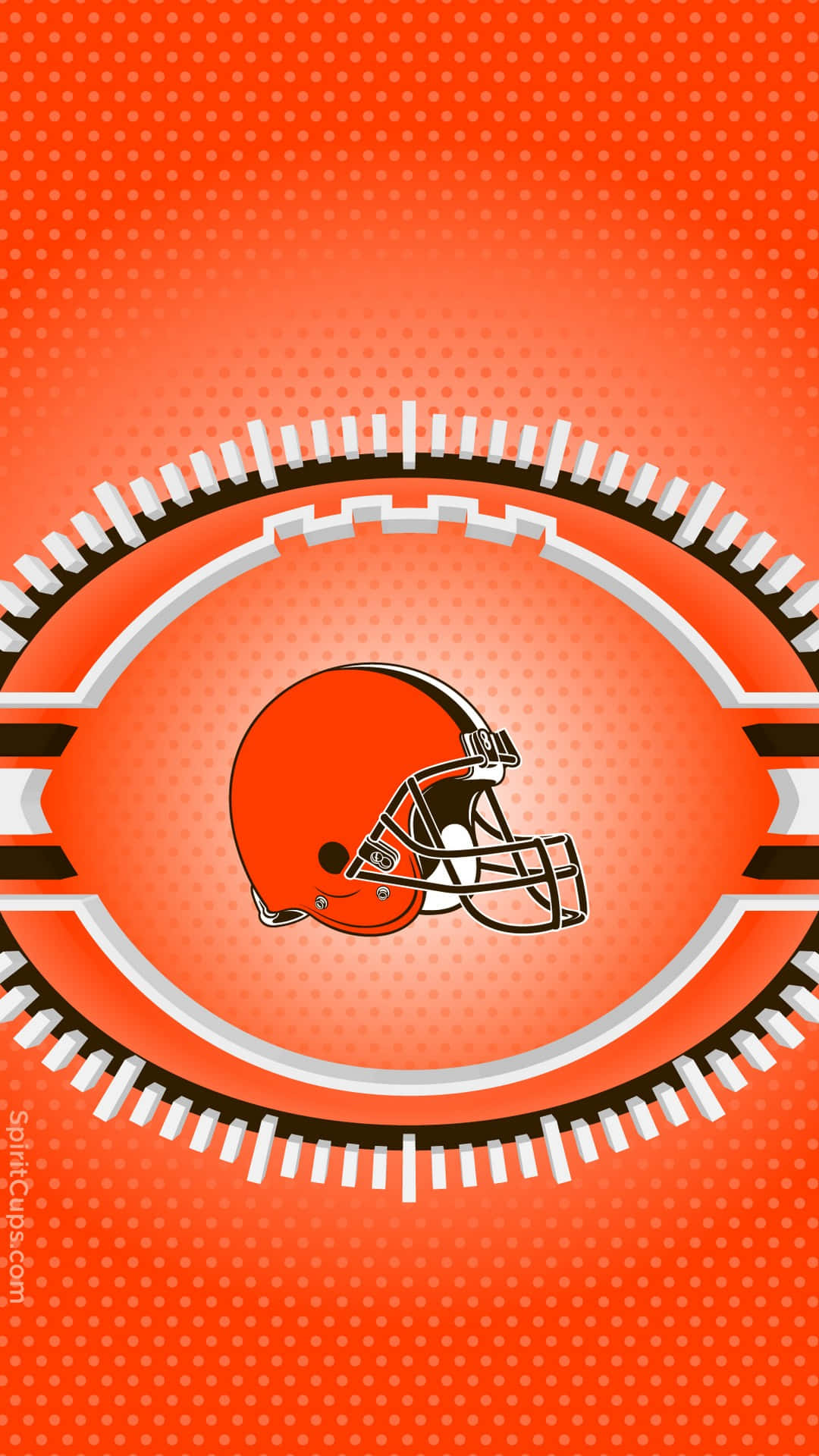 Cleveland Browns, helmet, orange, Full HD Phone Wallpaper