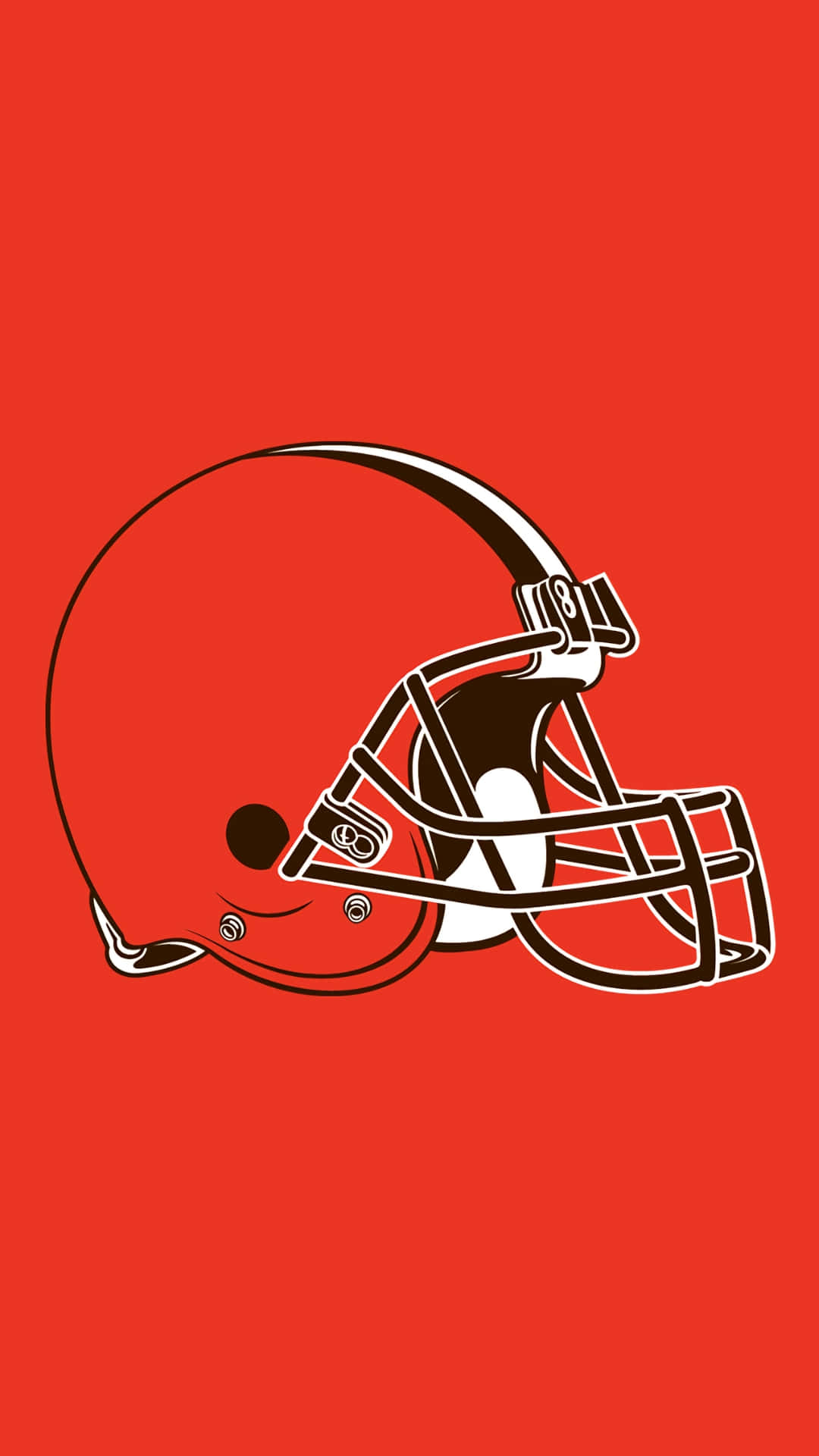 Cleveland Browns, football helmet, white and black accents, Full HD Phone Wallpaper