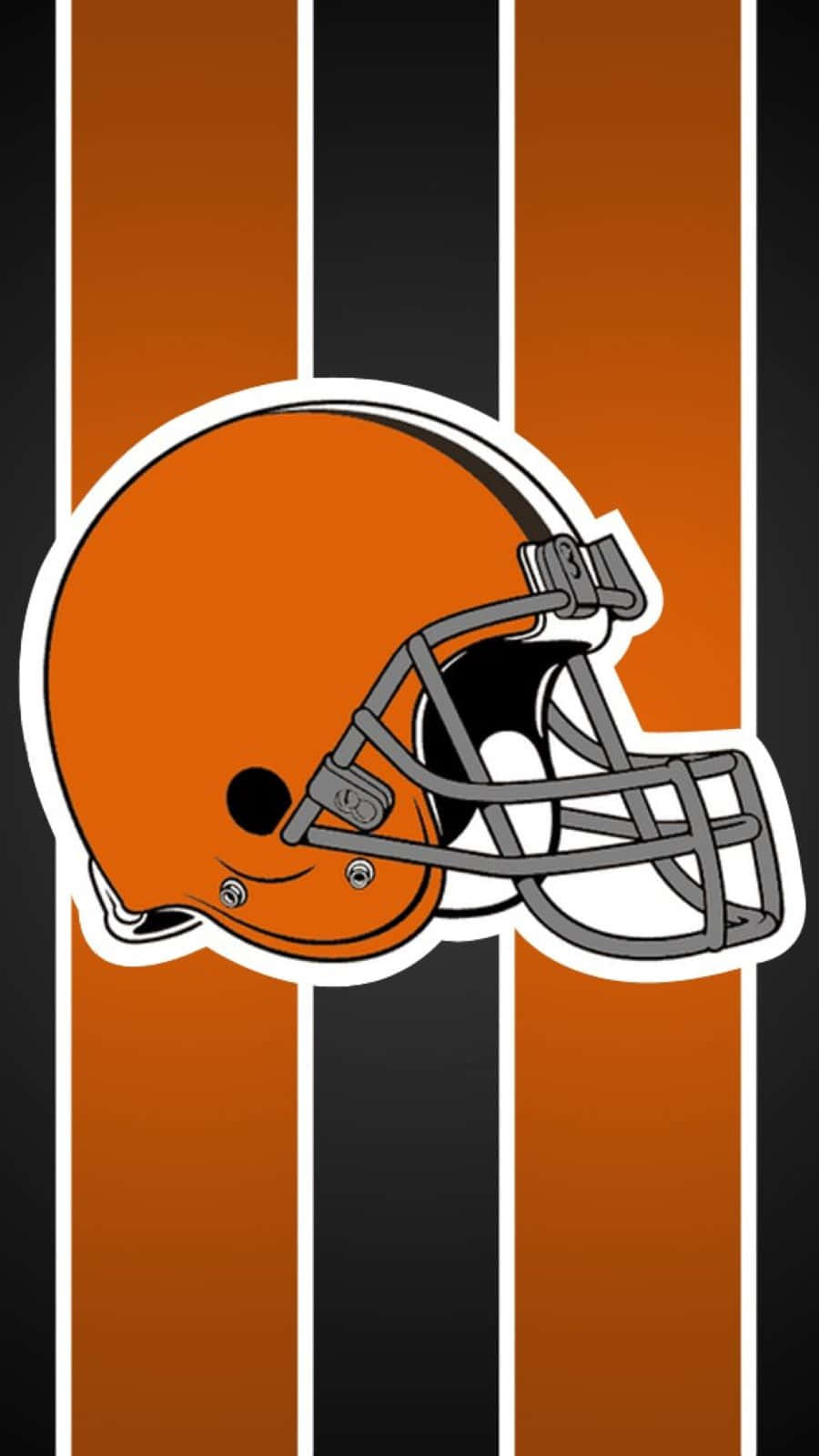 Cleveland Browns, helmet, orange and brown, HD Phone Wallpaper