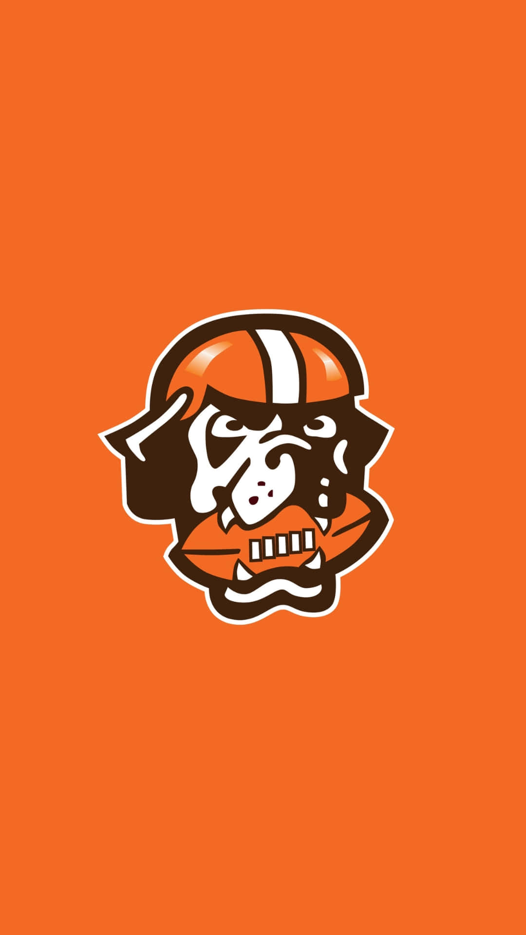 Cleveland Browns, mascot, cartoon bulldog, Full HD Phone Wallpaper