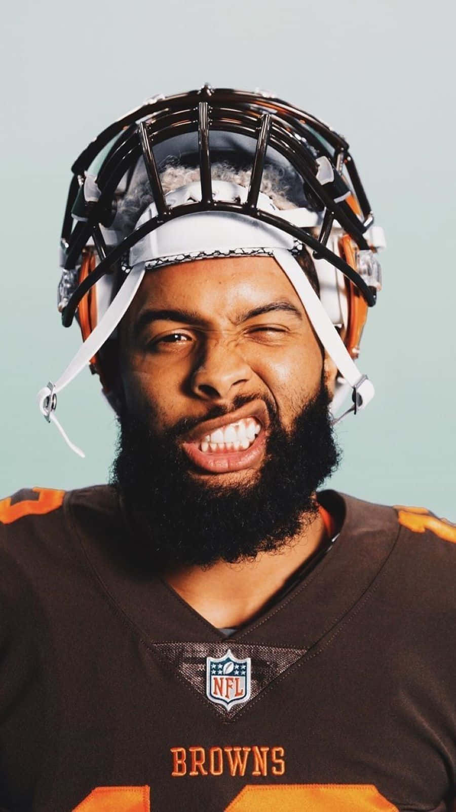 Cleveland Browns, NFL football player, beard, HD Phone Wallpaper
