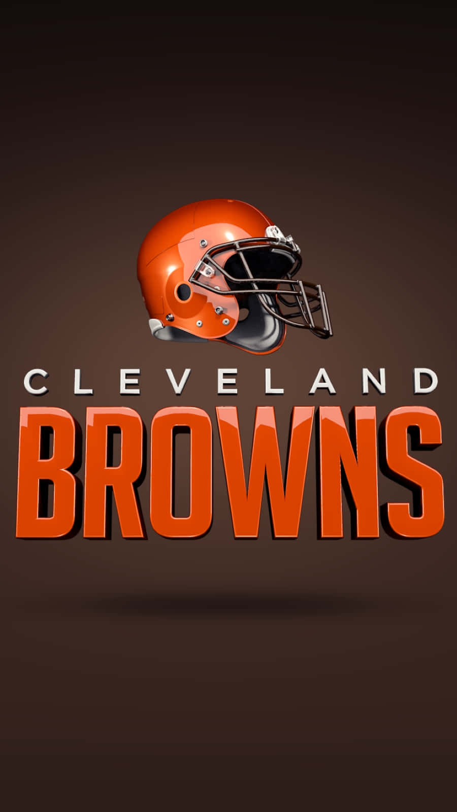 Cleveland Browns, helmet, glossy orange, HD Phone Wallpaper