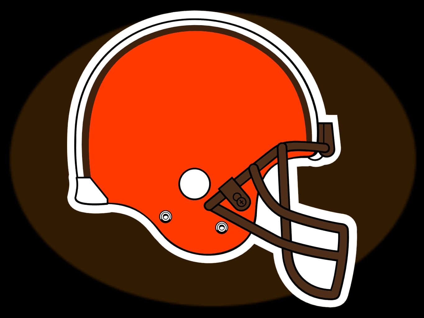 Cleveland Browns, orange, brown, HD Desktop Wallpaper