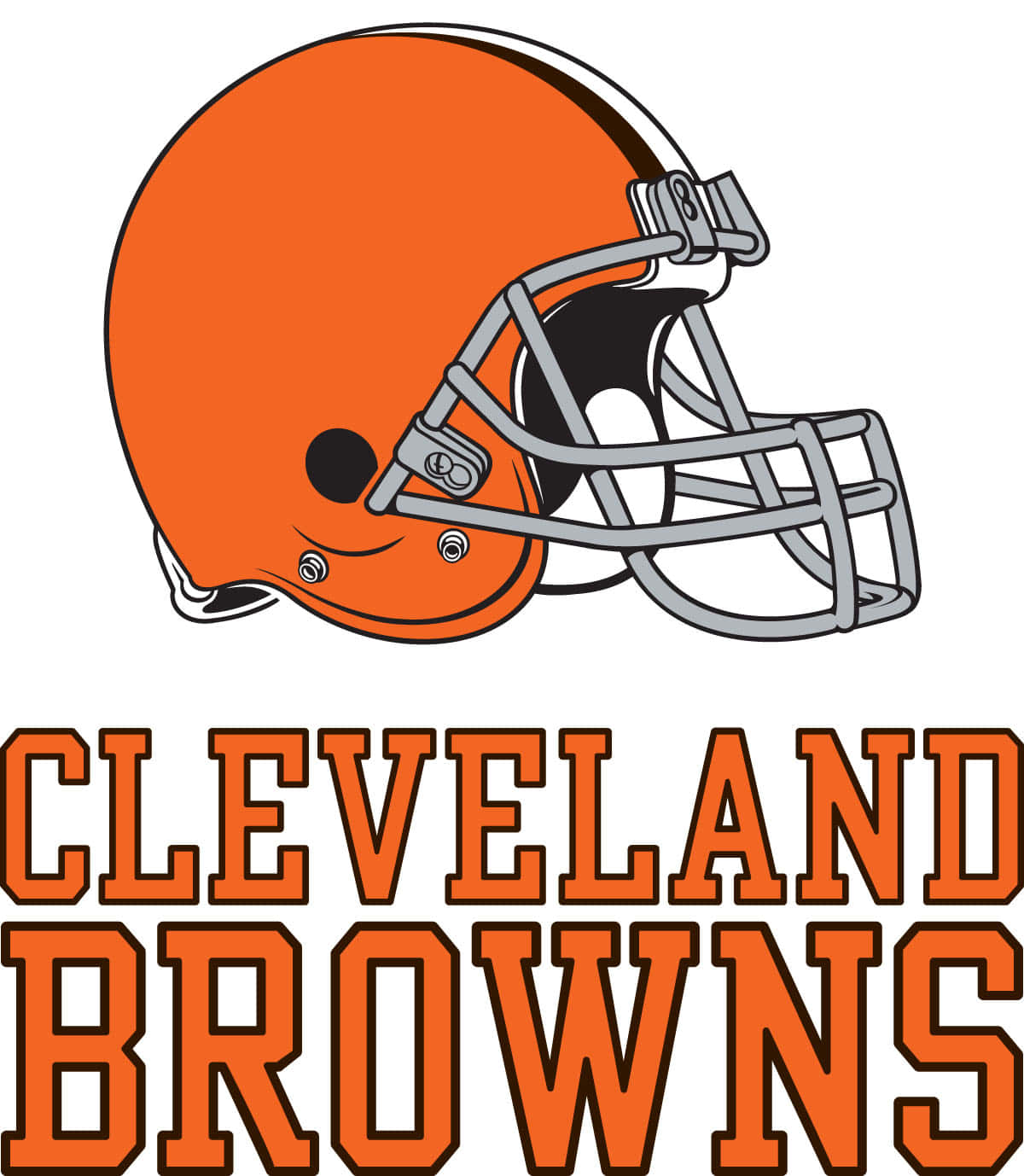 Cleveland Browns, orange, silver, HD Phone Wallpaper