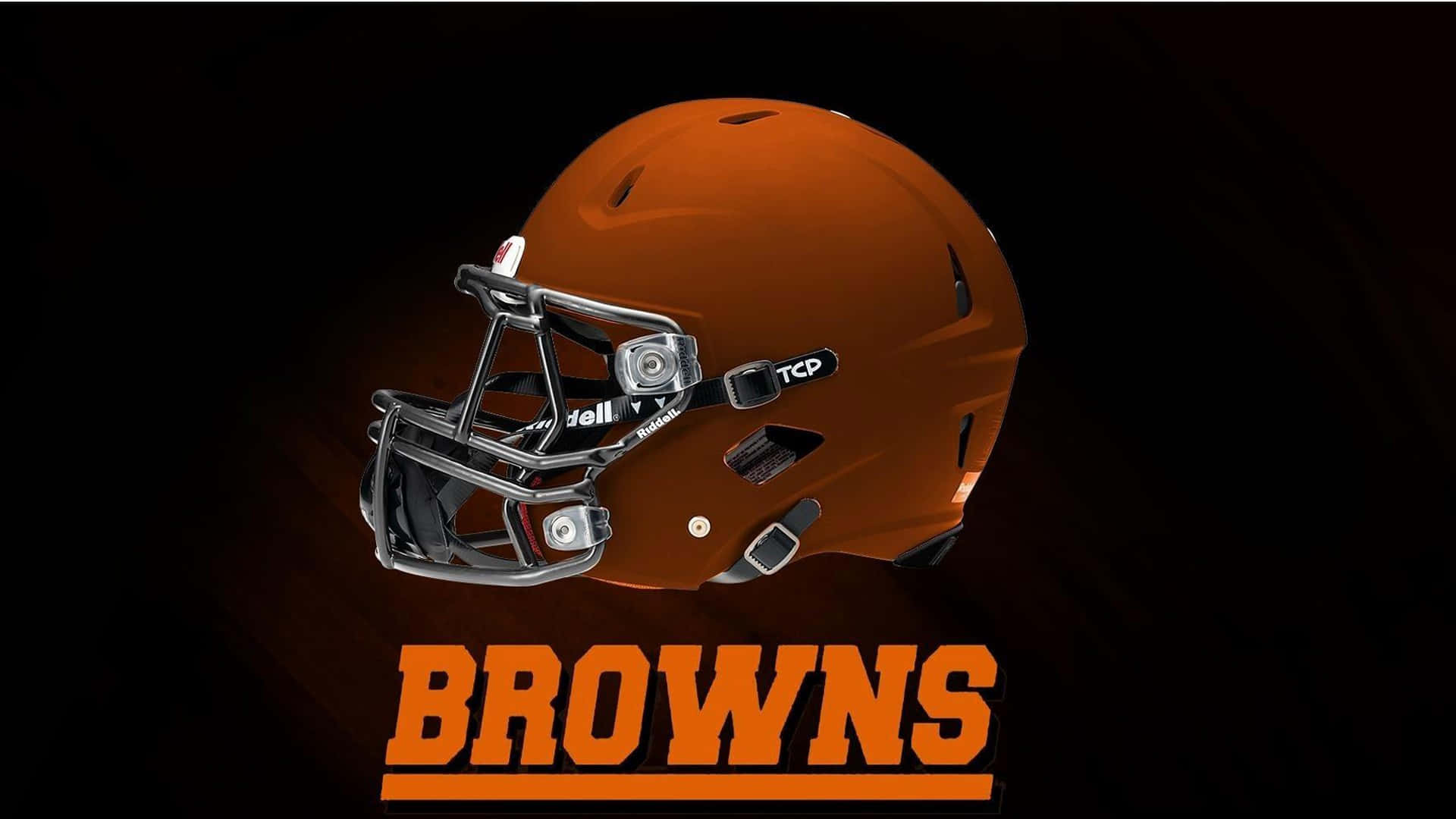 Cleveland Browns, orange, chrome face mask, Full HD Desktop Wallpaper